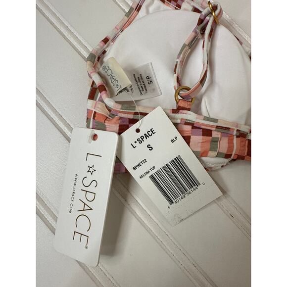 NWT L Space Swim Top - Kristen Tie & Helena Block Party Bikini Beach Bundle Sz S - Picture 5 of 7